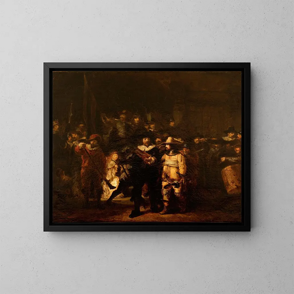 La Ronde de nuit - Félix Ziem — inramlat konstverk på väggen