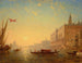 Le bassin vu du quai des Esclavons - Félix Ziem — vy av konstverket