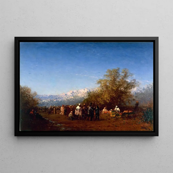 Mars, Fès - Félix Ziem — inramlat konstverk på väggen