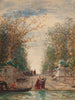 Martigues Venise L'entrée Du Jardin Français - Félix Ziem — vy av konstverket