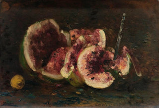 Flix Ziem - Nature Morte Aux Pastques Et Couteau.webp