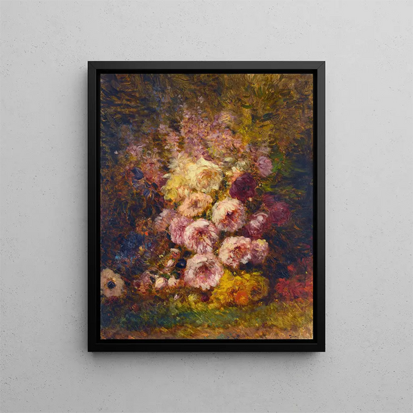 Pivoines - Félix Ziem — inramlat konstverk på väggen