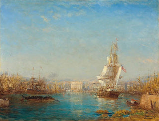 L'entrée du canal de Marseille - Félix Ziem — vy av konstverket