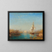 L'entrée du canal de Marseille - Félix Ziem — inramlat konstverk på väggen