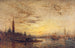Venise, La Giudecca au crépuscule - Félix Ziem — vy av konstverket