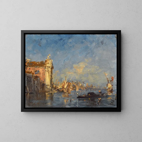 Venise, Église des Gesuati - Félix Ziem — inramlat konstverk på väggen
