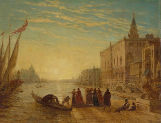Venise, quai des Esclavons - Félix Ziem — vy av konstverket