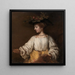 Flora - Rembrandt van Rijn — inramlat konstverk på väggen
