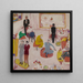 Soirée de Studio - Florine Stettheimer — inramlat konstverk på väggen