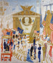 Les cathédrales de Wall Street - Florine Stettheimer — vy av konstverket