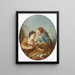 Les Oiseaux Nicheurs The Bird Nesters - École de François Boucher — inramlat konstverk på väggen