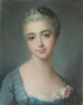 Porträtt av en ung kvinna - François Boucher-skolan — vy av konstverket