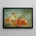 La Muse Clio - Ecole de François Boucher — inramlat konstverk på väggen