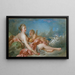 Venus och Cupidon - François Boucher skola — inramlat konstverk på väggen