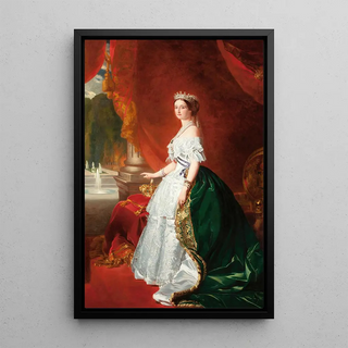 Follower Of Franz Xaver Winterhalter - Portrait en pied de limpratrice Eugnie.webp