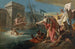 Horatius Coclès försvarar Rom mot Etruskerna - Giovanni Battista Tiepolo-skolan — vy av konstverket