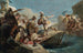 Horatius Coclès skadad simmande i Tibern - Skola av Giovanni Battista Tiepolo — vy av konstverket