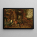 La Forge de Vulcain - Ecole de Jan Brueghel le Jeune — inramlat konstverk på väggen