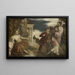 Le choix entre la vertu et la passion - Ecole de Paolo Veronese — inramlat konstverk på väggen