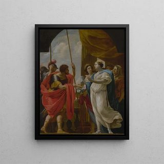 Follower Of Simon Vouet - Hlne offrant Mnlas la potion de la reine Polydamne.webp