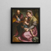 La Sainte Famille - École d'Andrea del Sarto — inramlat konstverk på väggen