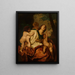 Allégorie de la Caritas - École d'Antoine van Dyck — inramlat konstverk på väggen