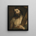 Le Christ avec la croix - École d'Antoine van Dyck — inramlat konstverk på väggen