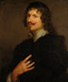 Adriaen Hanneman - Antoine van Dycks skola — vy av konstverket
