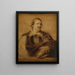 Porträtt av Jan Gaspar Gevaerts 1593-1666 - École d'Antoine van Dyck — inramlat konstverk på väggen