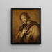 Porträtt av Pierre Paul Rubens 1577-1640 - Antoine van Dyck-skolan — inramlat konstverk på väggen