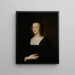 Porträtt av en elegant kvinna - Antoine van Dyck-skolan — inramlat konstverk på väggen