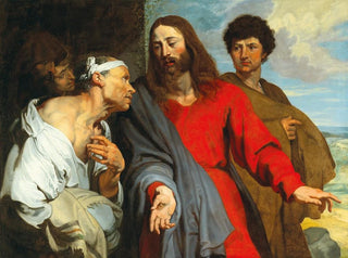 La guérison du paralytique - Ecole d'Antoine van Dyck — vy av konstverket
