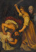 Judith och Holofernes - Caravaggio-skolan — vy av konstverket