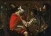 La Dérision du Christ - Ecole du Caravage — vy av konstverket