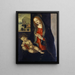 La Vierge à l'Enfant - Filippo Lippi-skolan — inramlat konstverk på väggen