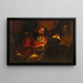 Saint Jérôme - Ecole de Gerrit van Honthorst — inramlat konstverk på väggen
