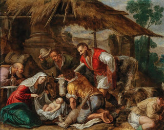 Follower of Jacopo da Ponte - The Adoration of the Shepherds.webp