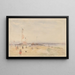 Pourville-sur-Mer - Ecole de James McNeill Whistler — inramlat konstverk på väggen