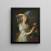 Marie-Antoinette - Marie-Louise École Élisabeth Vigée Le Brun — inramlat konstverk på väggen