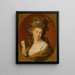 porträttet av Elisabeta Potocka - Marie-Louise Élisabeth Vigée Le Brun skola — inramlat konstverk på väggen