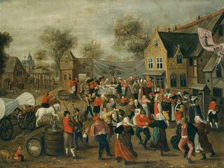 Follower of Marten van Cleve the Elder - A Village Wedding Feast.webp