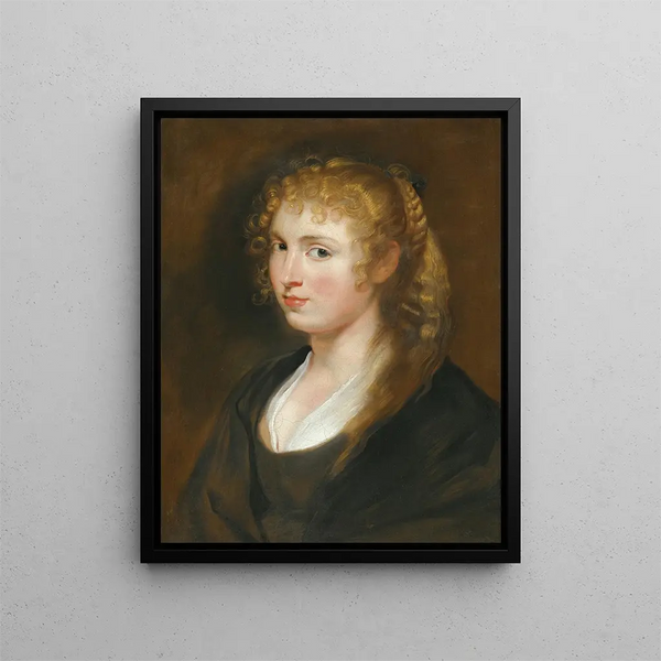 Follower of Peter Paul Rubens - Portrait Of A Young Woman With Braided Hair Said To Be Hlne Fourment.webp