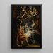 L'Adoration des bergers - Ecole de Peter Paul Rubens — inramlat konstverk på väggen