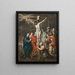 La Crucifixion - École de Peter Paul Rubens — inramlat konstverk på väggen