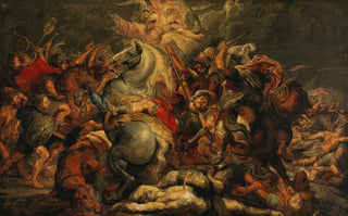 Follower of Peter Paul Rubens - The Death of Decius Mus in a Battle against the Latins.webp
