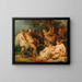 Le Silène ivre - Ecole de Peter Paul Rubens — inramlat konstverk på väggen