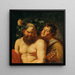 Reproduktion av målningen Le Silène ivre avec un satyre - Suiveur de Pierre Paul Rubens