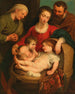 La Sainte Famille avec sainte Élisabeth et l'enfant saint Jean - École de Peter Paul Rubens — vy av konstverket