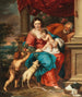 La Sainte Famille avec l'enfant saint Jean-Baptiste - École de Peter Paul Rubens — vy av konstverket