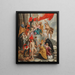 La Vierge et l'Enfant adorés par les saints - École de Peter Paul Rubens — inramlat konstverk på väggen